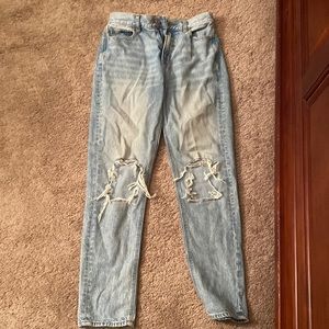 American Eagle ripped mom jeans